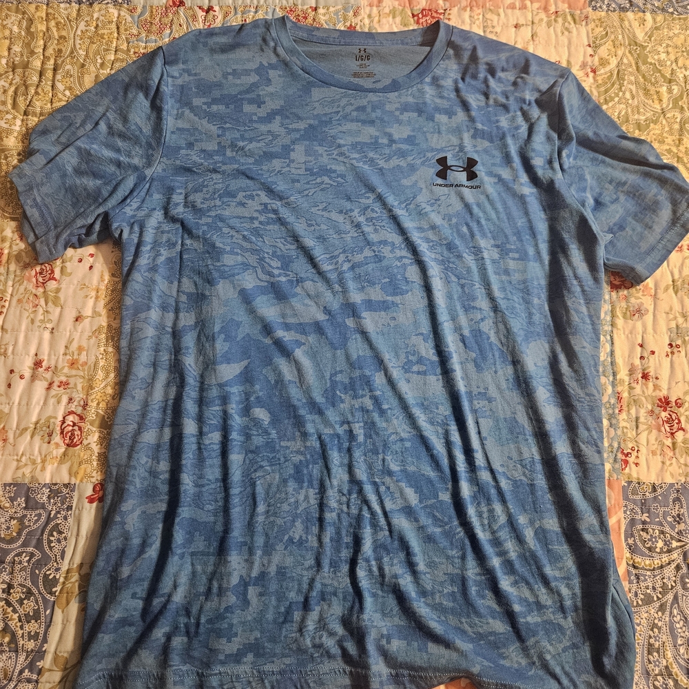 Under Armour Men’s Short Sleeve Performance Tee - Blue Camo